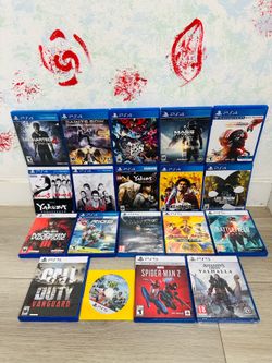 Playstation 5 Games And PlayStation 4 Games ( Used , Tested Working )  Read Description)