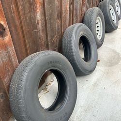 Trailer wheels mid used/llantas medias usadas