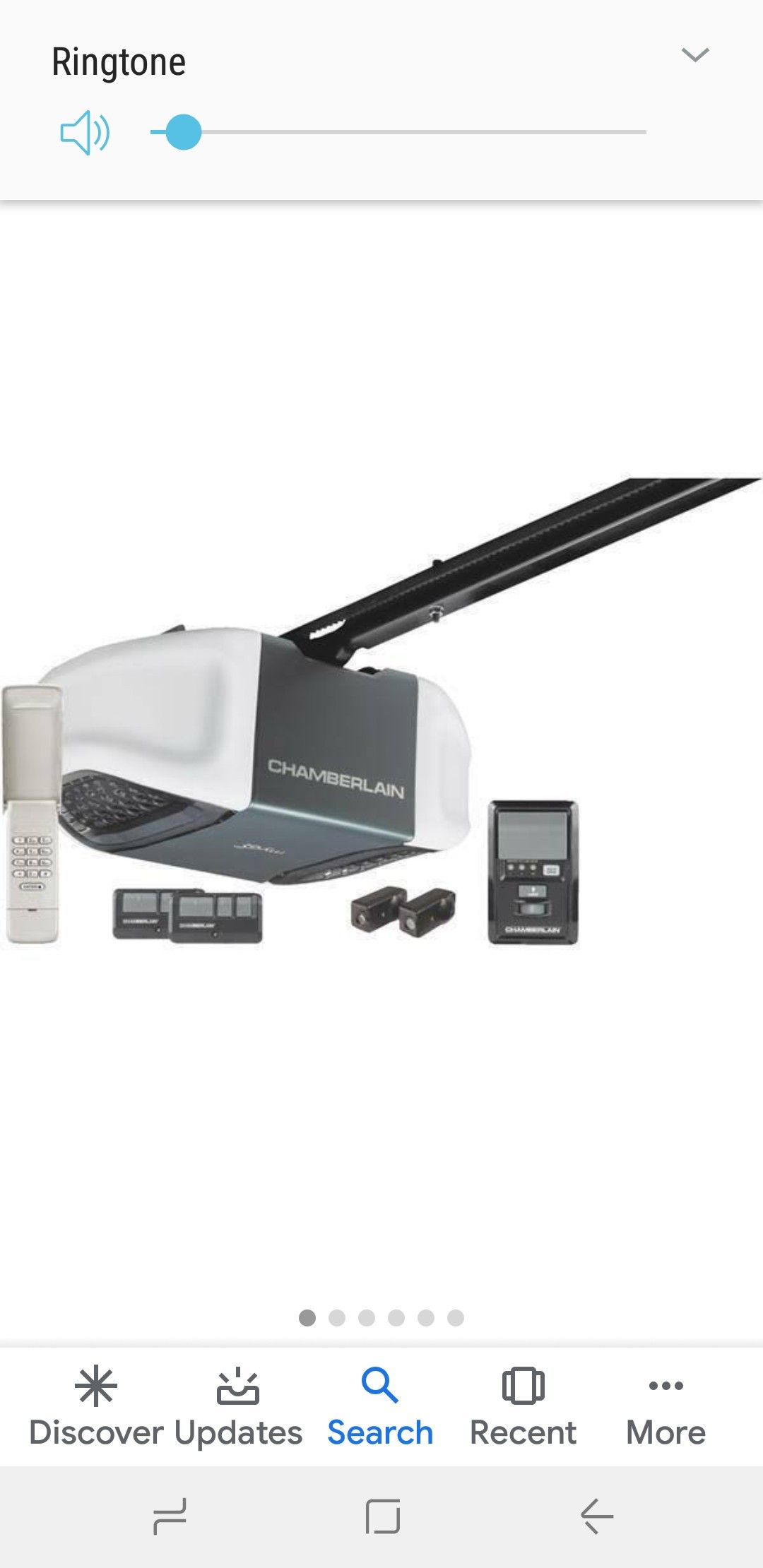 Chamberlan whisper garage door opener