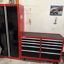 Craftsman Tool Box & Cabinet For Sale Like New 