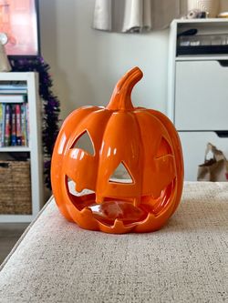 Ceramic Jack-o-lantern Decor