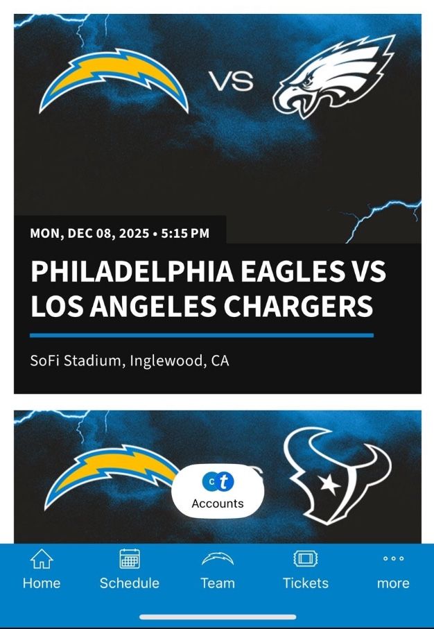 Chargers Vs Eagles Game