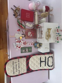 Assorted Christmas Ornament and Decor Lot