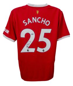Jadon Sancho Signed Manchester United Jersey (Beckett)