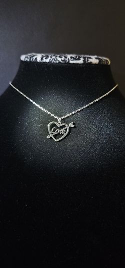 Silver Love Necklace 