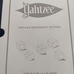 YAHTZEE Vintage Bookshelf Edition by WS Game Company Deluxe Board Dice Game