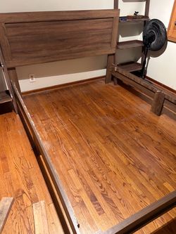 Free Used Queen bed frame missing slats