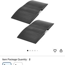 2 New Black Ramps Wheelchair Motorcycle Etc 