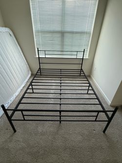 Like-new Queen Bed Frame with Headboard & Footboard