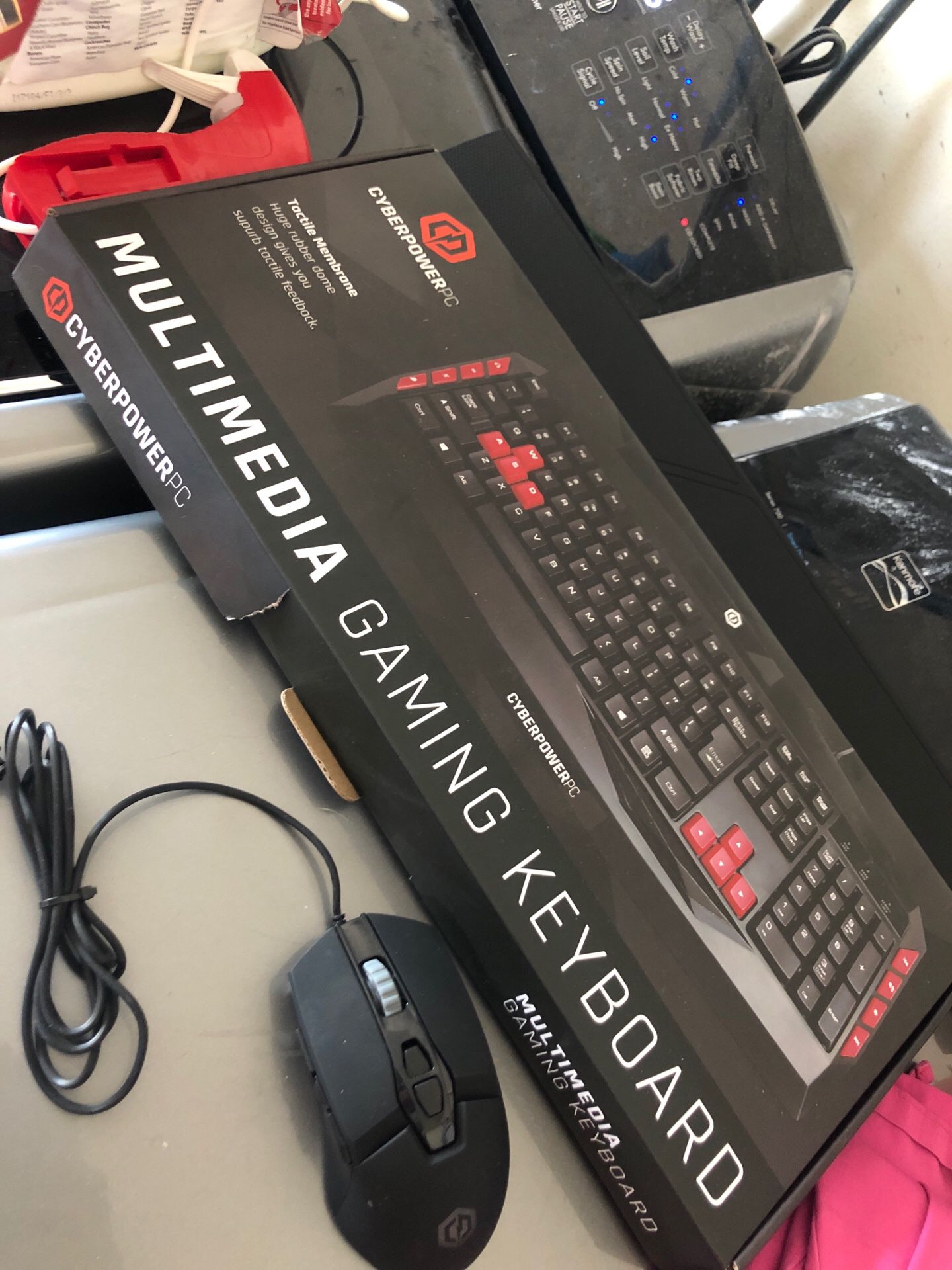 Gaming keyboard with mouse