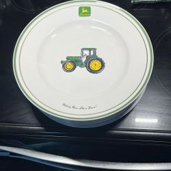 Vintage John Deere 11 1/4 Inch  Dinner Plates