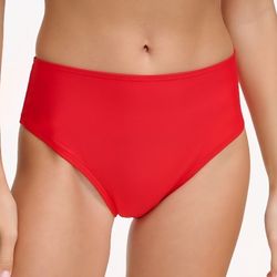 Dkny Women's Classic Mid Rise Bikini Bottoms - Real Red, Small