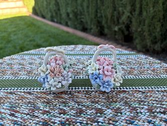 Vintage Porcelain Flower Baskets for Sale
