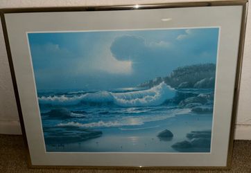 Framed Ocean Seascape Art Print