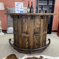 Rustic Bar Solid Wood 