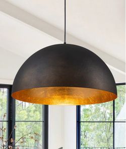 Industrial Oversized Large Metal Dome Pendant