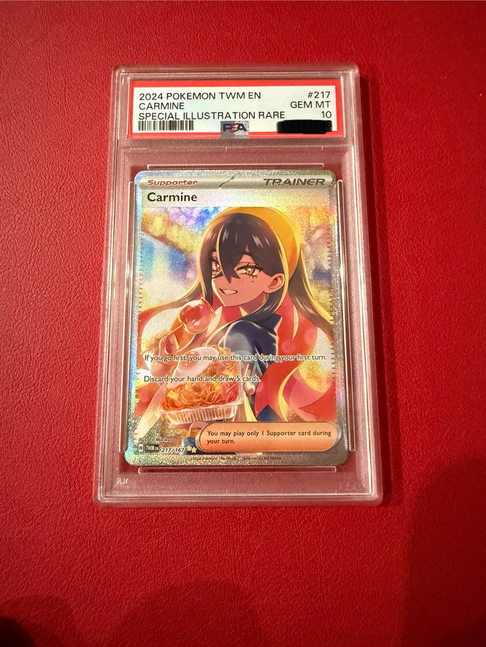 Pokémon TCG Paradox Twilight Masquerade Carmine PSA10