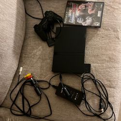 Ps2 Slim W memory Card And Controller 
