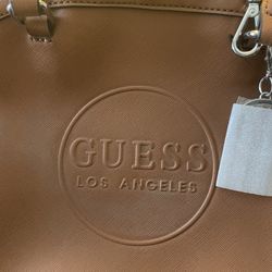 Guess Brown Leather Hand Bag