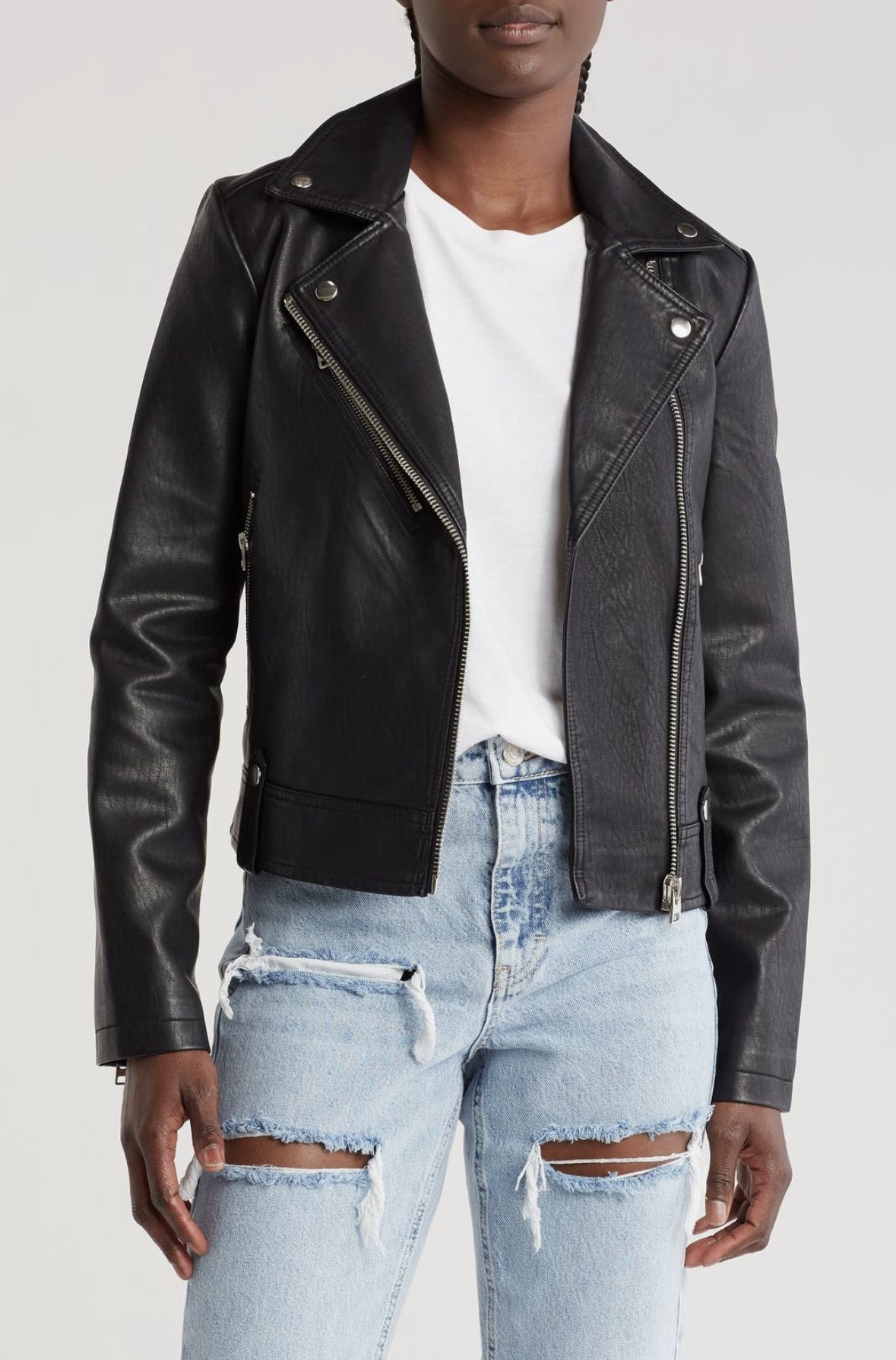 Faux Leather Jacket
