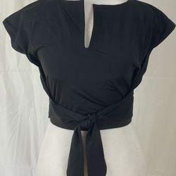 Talento Dance NWT Latin Stretch Dance Wrap Kimono Top Size S