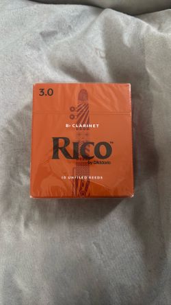 Rico by D’Addario Clarinet Reeds 3.0 Strength – 10 Pack
