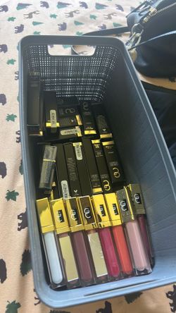 Basket full of brand, new lip, glosses, and lipsticks prices for all