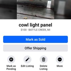 Cowl Light Panel