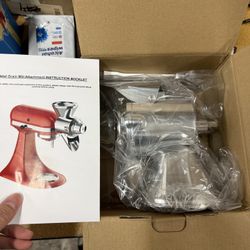 Grain Mill Attachment for KitchenAid Stand Mixer, All Metal 9 Levels Flour Mill for KitchenAid, Suitable for Fully Dried Low-Moisture, Low-Oil Grains,