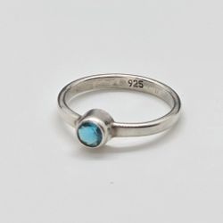 Veridiana “Cielo Claro” Sterling Silver Ring – Size 6