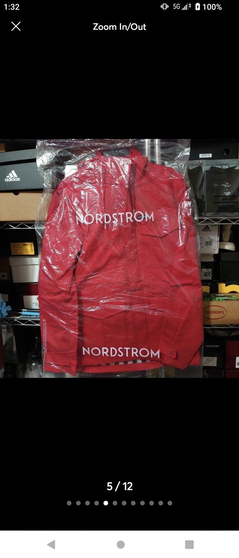 Scotch Soda Hooded Zip Front Utility Pocket Jacket Size S Red