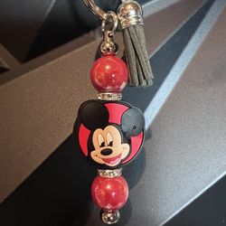 Mickey Mouse Beaded Keychain