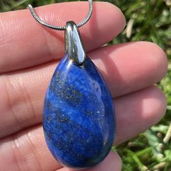 925 Silver Plated Labradorite Necklace With Stainless Steel Chain