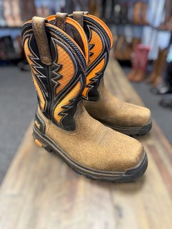 ARIAT MEN'S INTREPID  VENTTEK SQUARE COMPOSITE TOE WORK BOOT  9.5