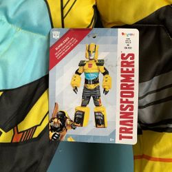HALLOWEEN TRANSFORMERS BUMBLEBEE KIDS SIZE SMALL 4-6 AND MEDIUM 8-10 COSTUME