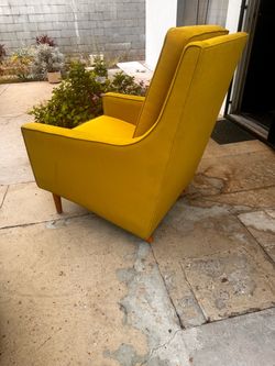 Mid-Century Modern Mustard Yellow Armchair