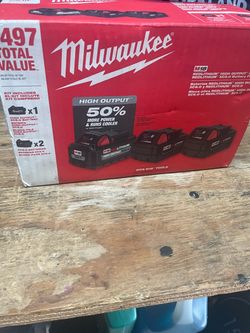 Baterías Milwaukee 2 xc 5.0. 1 xc 6.0
