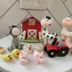 Farm Theme Cake Toppers 