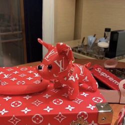 Supreme Keychain Red French Bulldog Accessories 