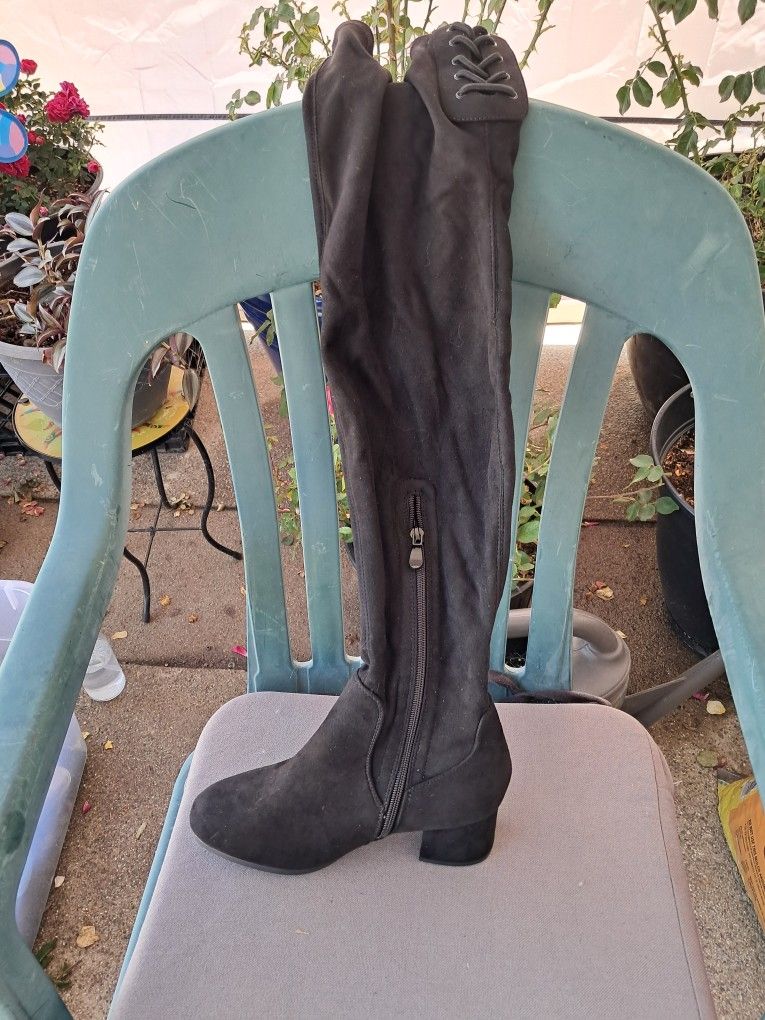 Dream Pairs Black Thigh High Boots
