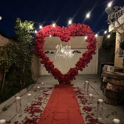 Proposal Red Heart Roses 