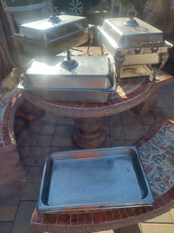 Stainless Steel Chafing Dishes Set of 3