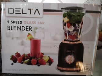 Delta 2-Speed Glass Jar Blender Rose Gold