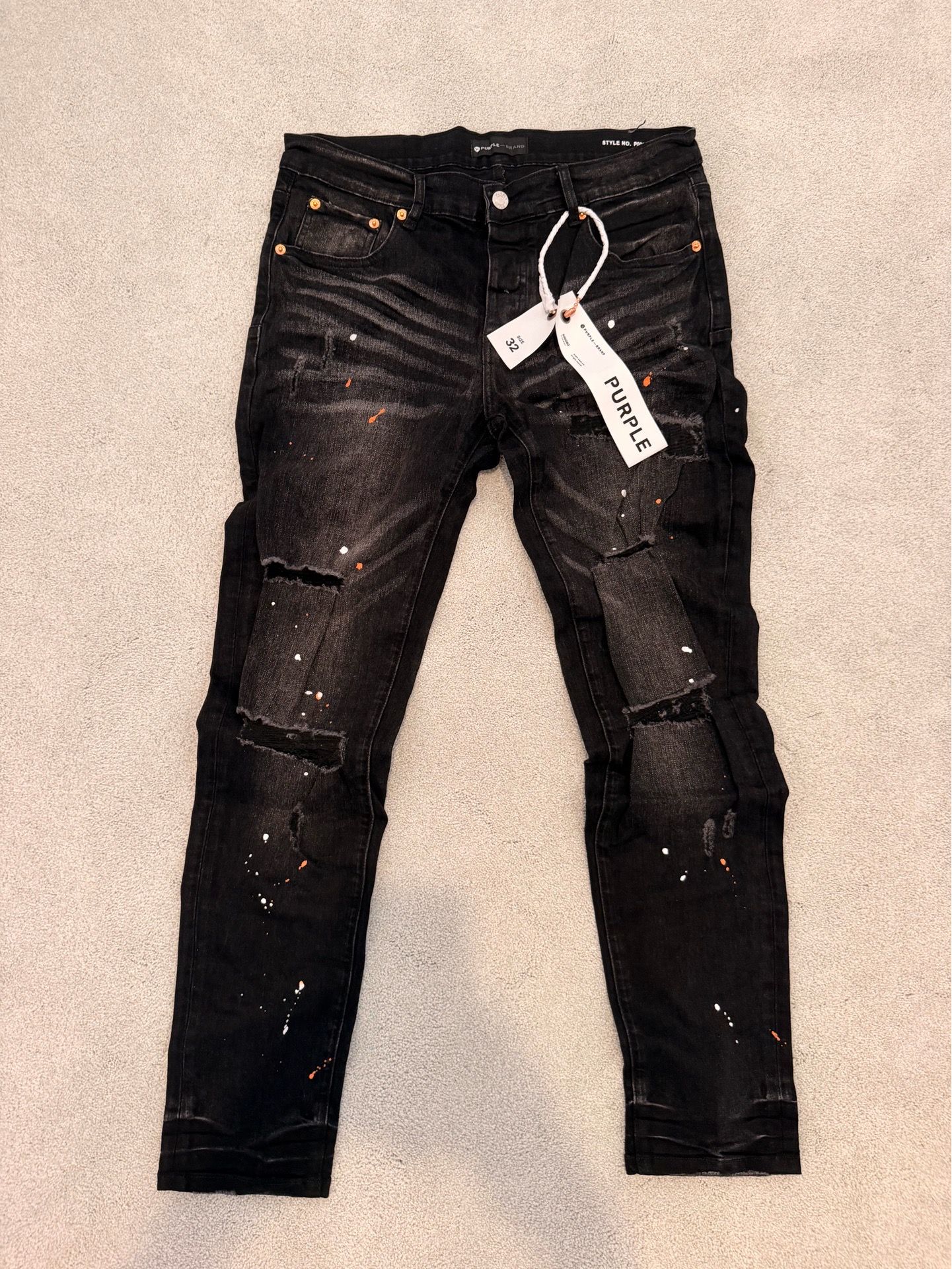 Purple Brand Ripped Jeans Size 32 Brand New With Tags And Bag