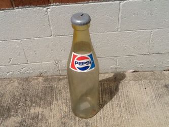 Vintage original Pepsi swirl plastic bottle bank, giant Pepsi bottle bank