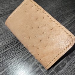 Ostrich Card Holder Wallet 