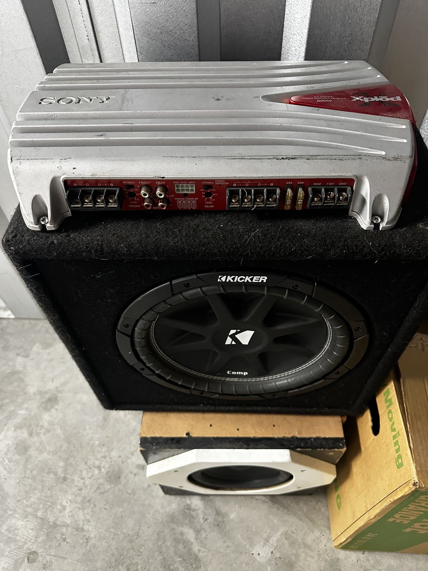 12 Inch Kicker Sub And Amp