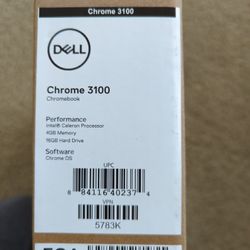 Sealed In Box New Dell Chromebook 3100