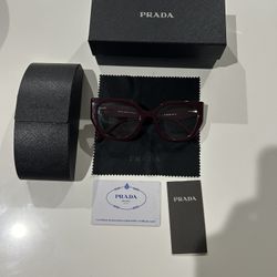 Red Prada glasses