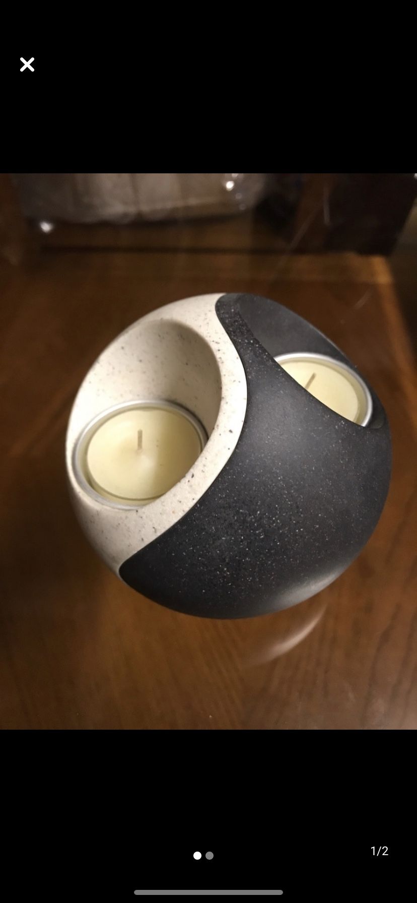 Yin Yang Tea Light Candle Holder